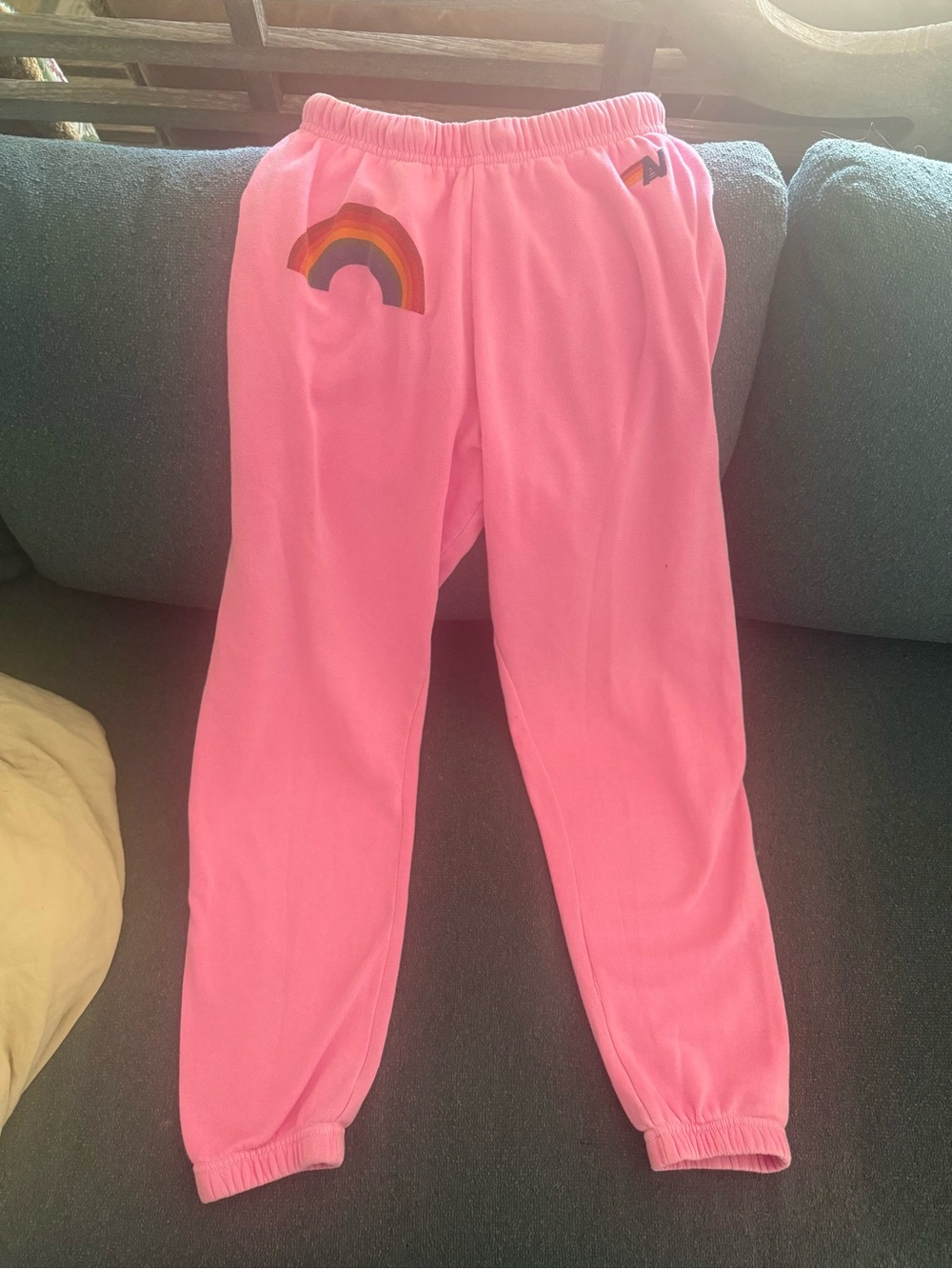 Aviator Nation Pink Rainbow Joggers